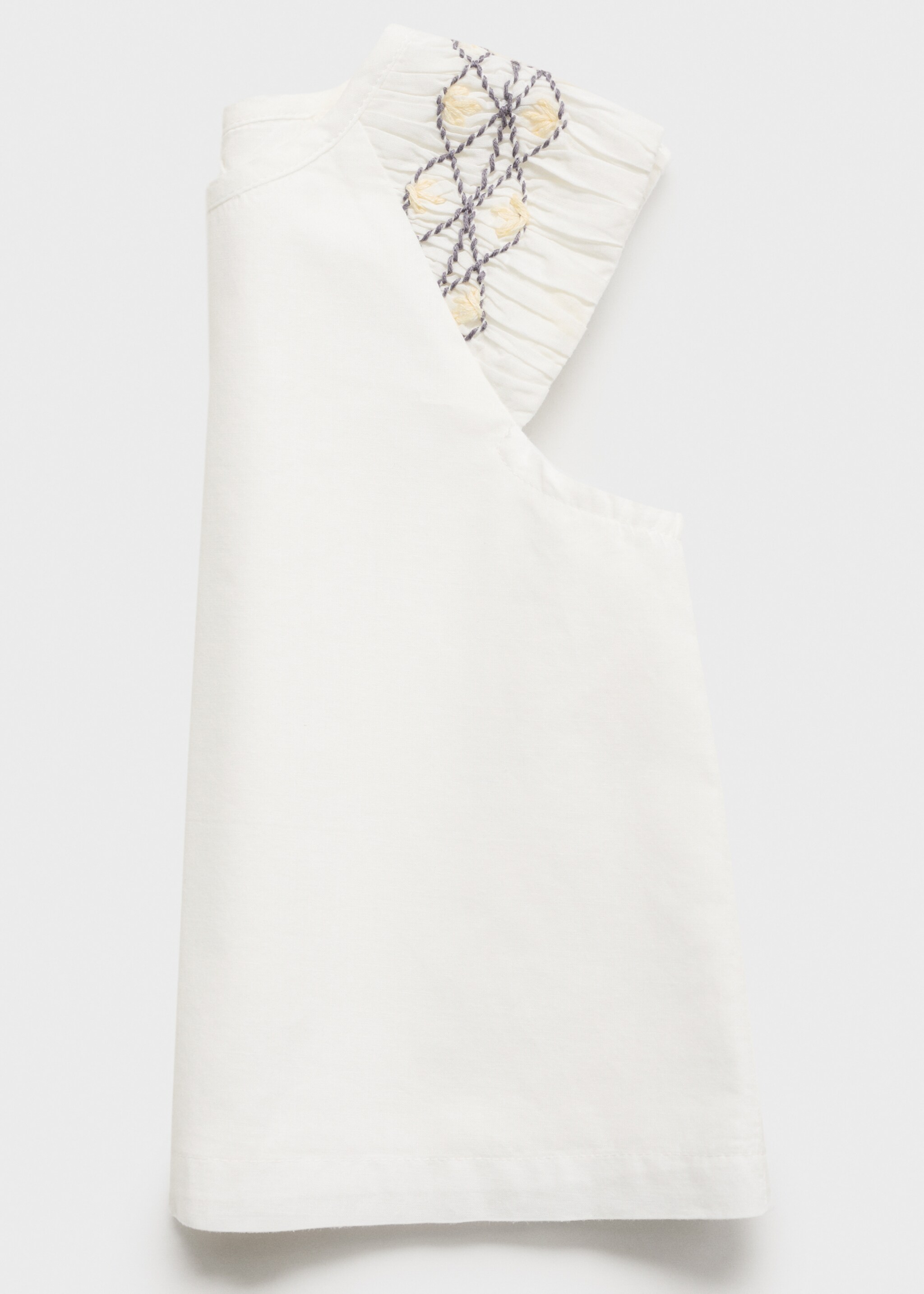 Embroidered cotton blouse - Details of the article 8