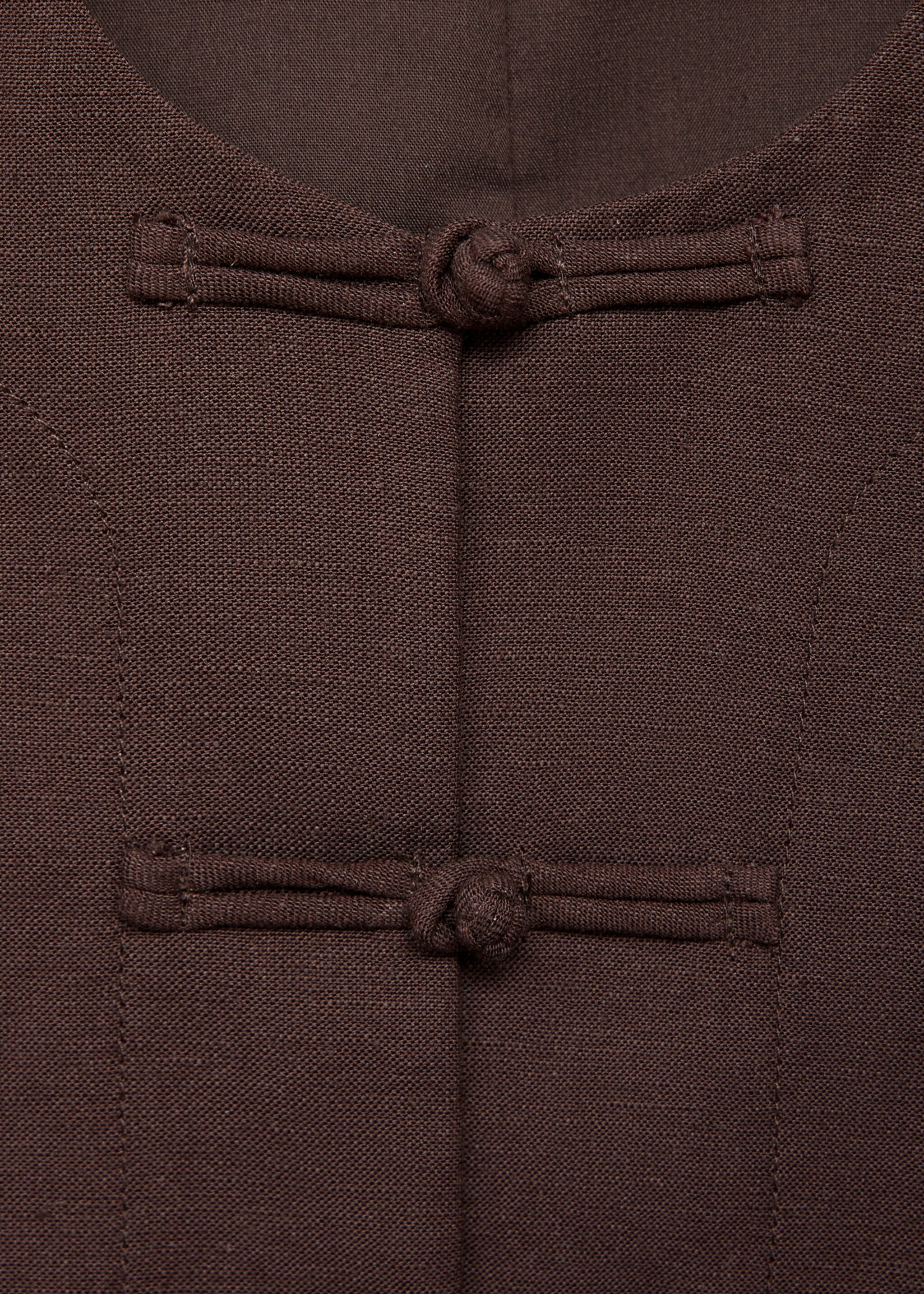 Linen-blend suit waistcoat - Details of the article 8