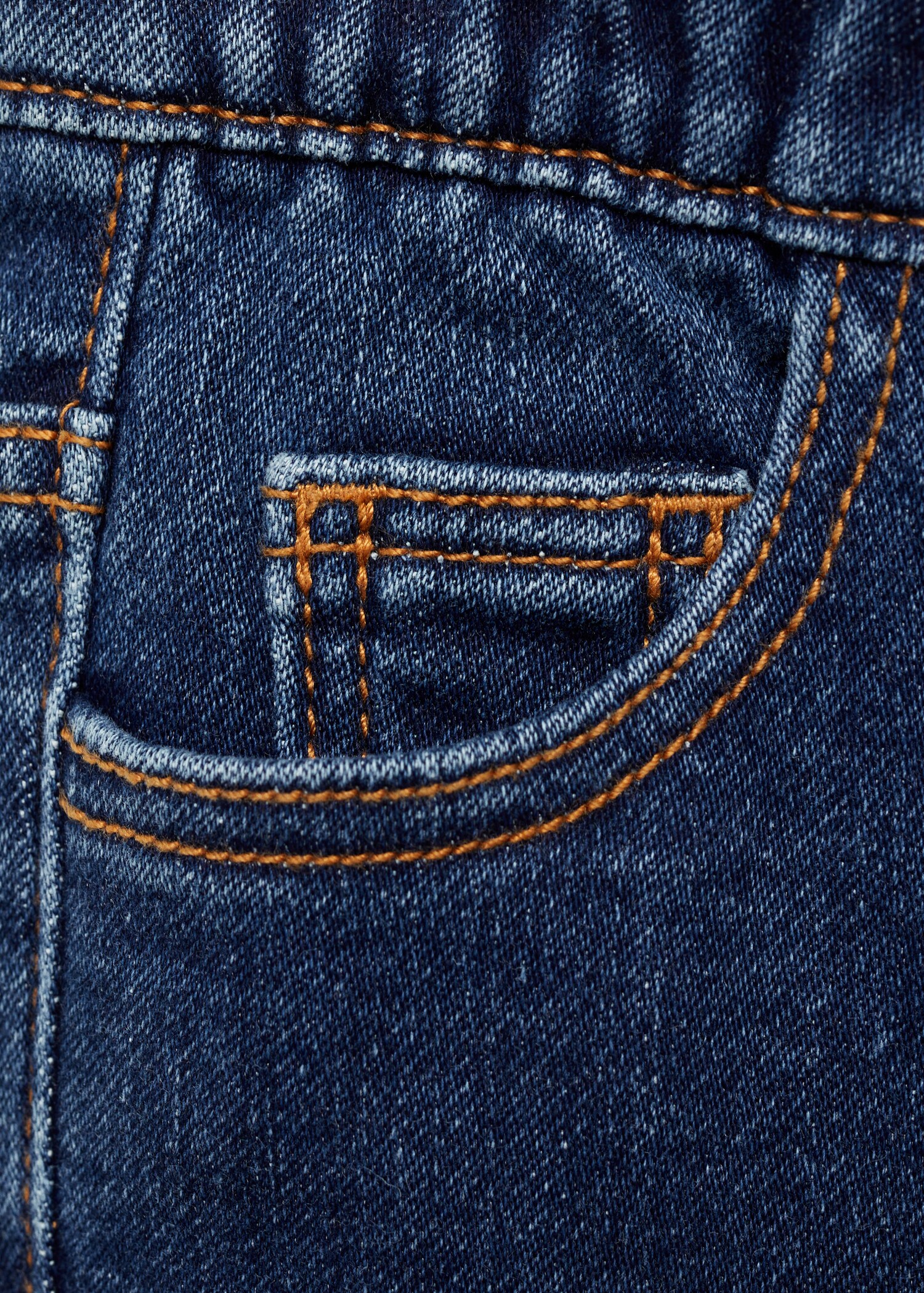Lace drawstring waist jeans - Details of the article 0