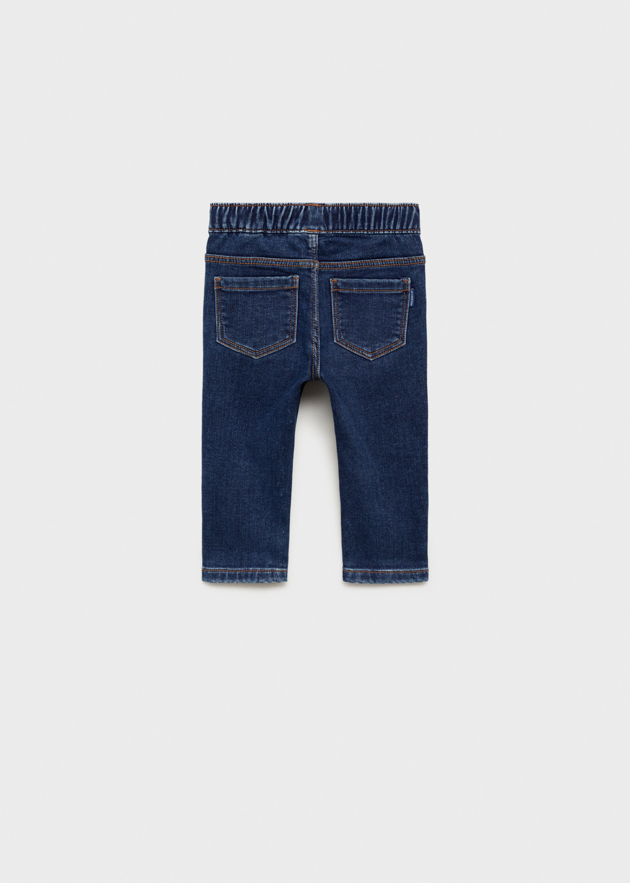 Lace drawstring waist jeans - Reverse of the article