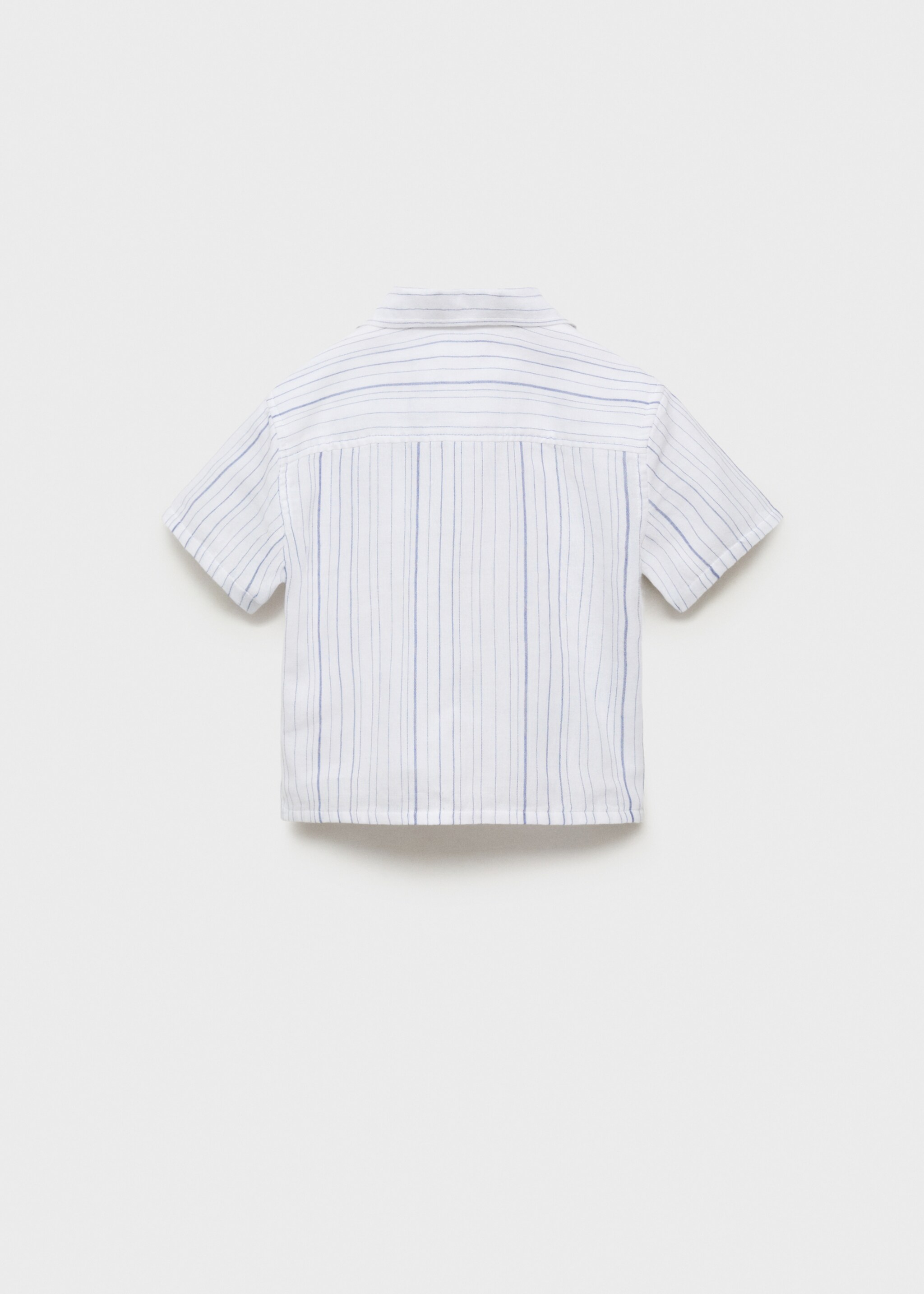 Striped cotton shirt - Reverse of the article