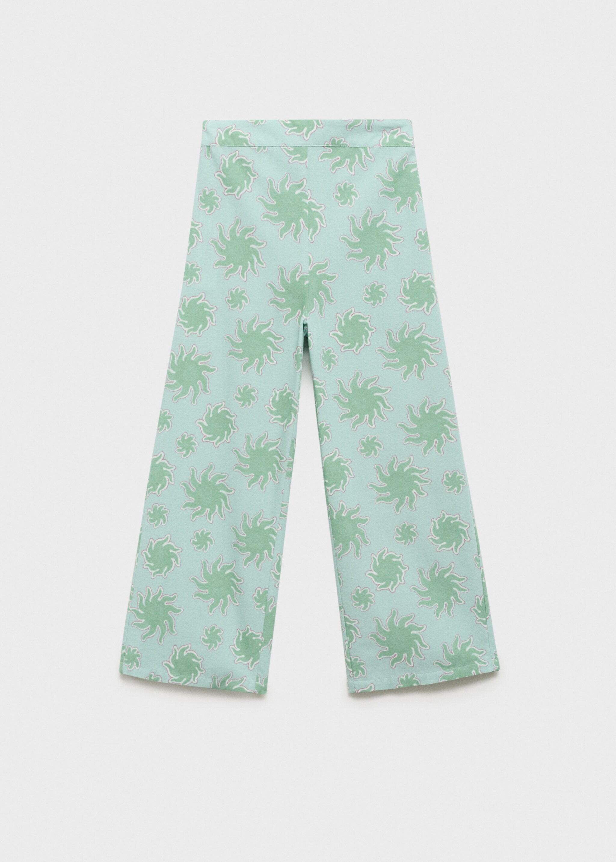 Printed straight trousers - Article without model