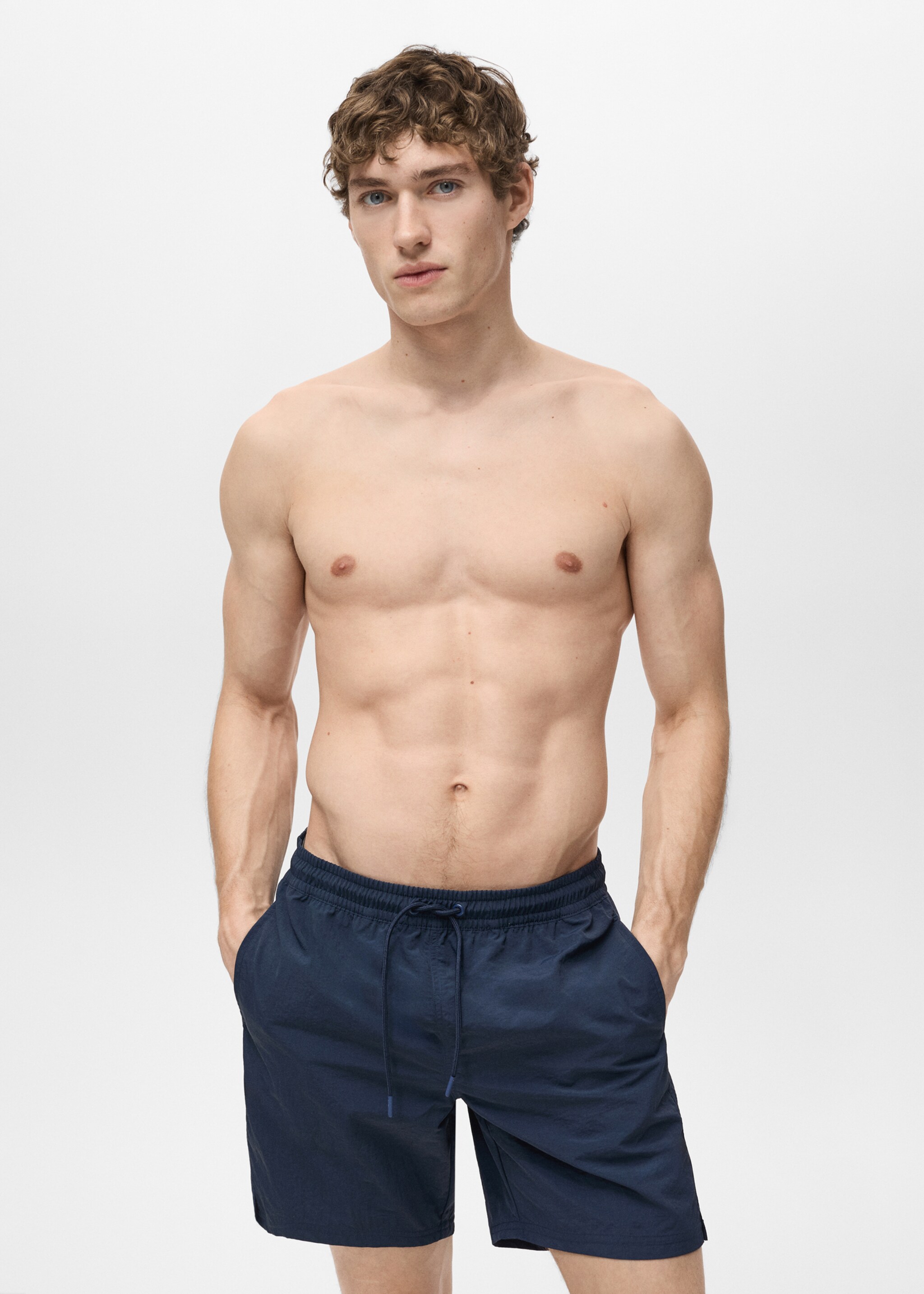 Basic drawstring swimsuit - Medium plane