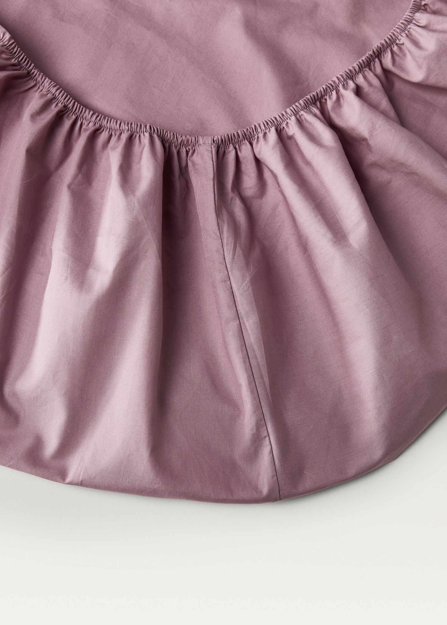Cotton percale fitted sheet for 150 cm bed - Details of the article 2