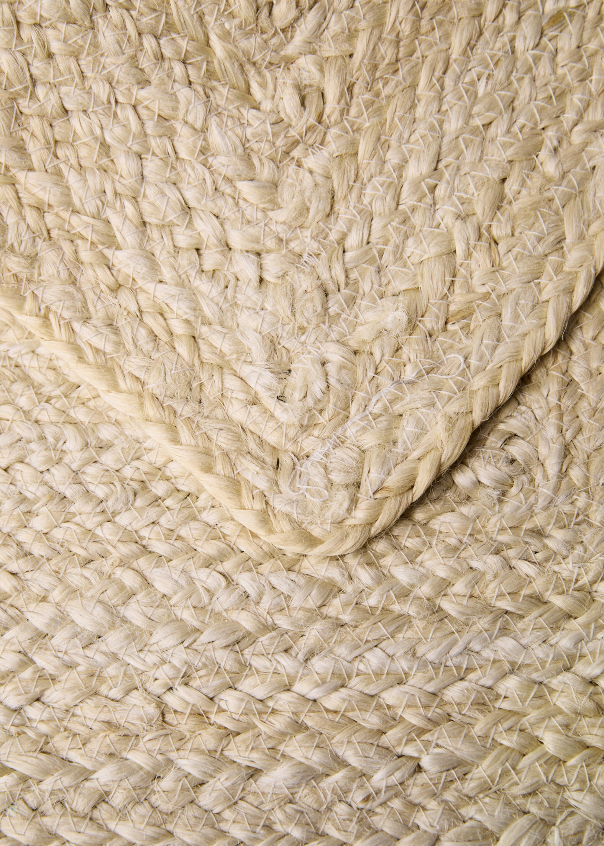 Medium bleached braided jute rug - Details of the article 1