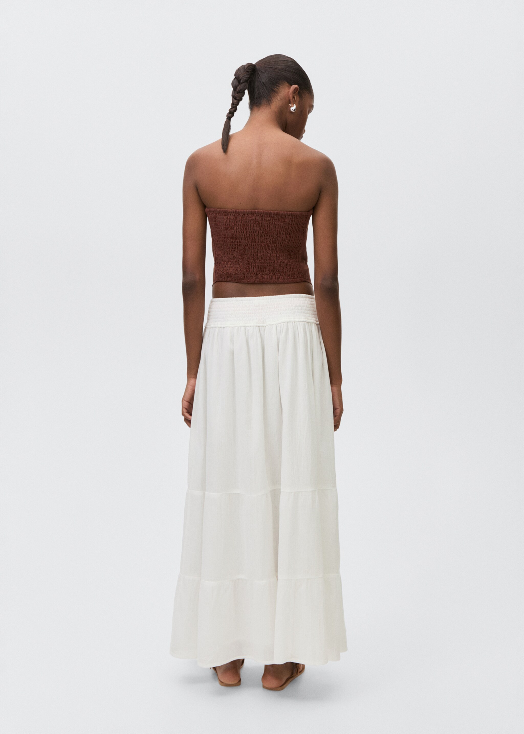 Ruffled long skirt - Reverse of the article