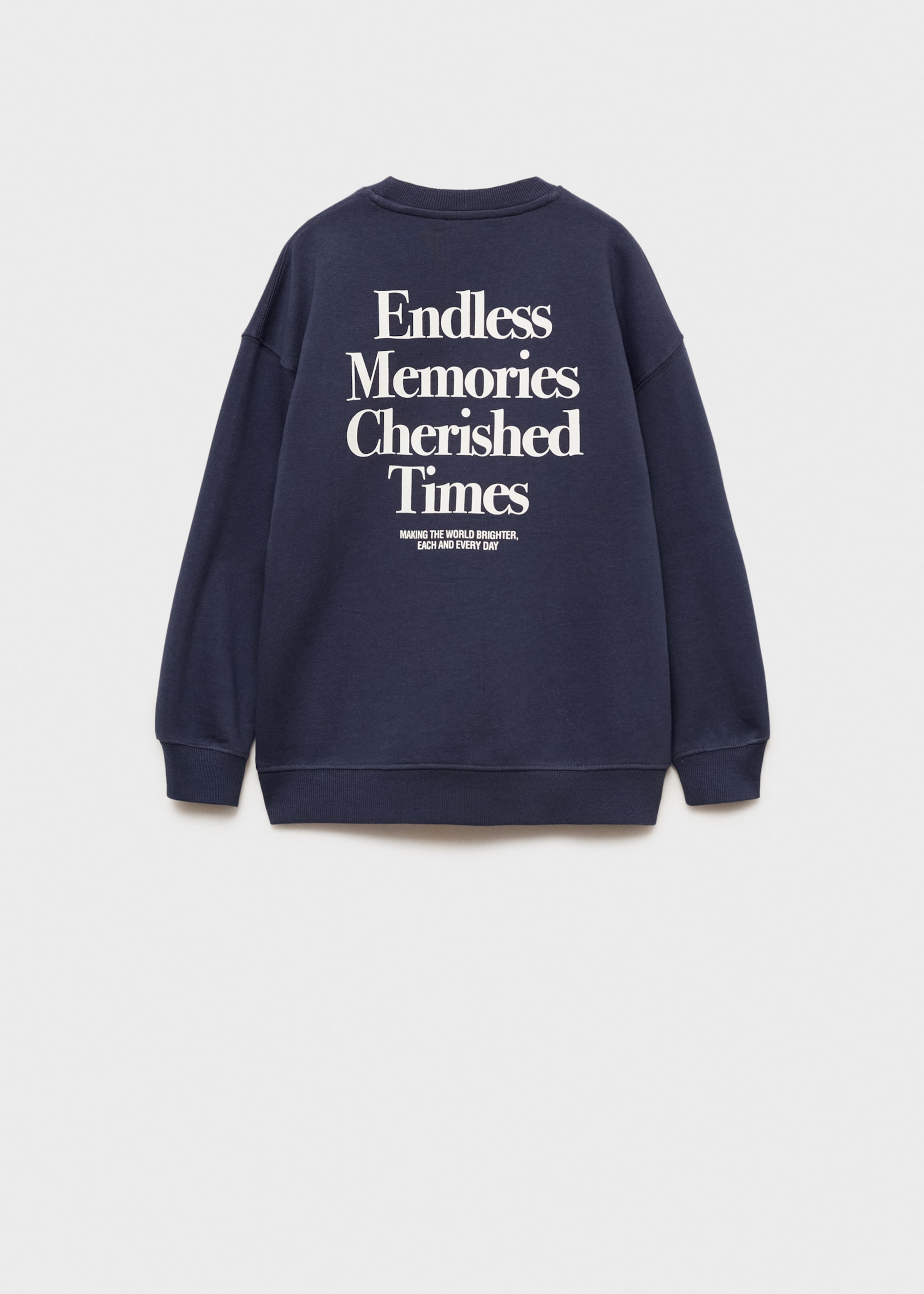 Printed cotton sweatshirt - Reverse of the article