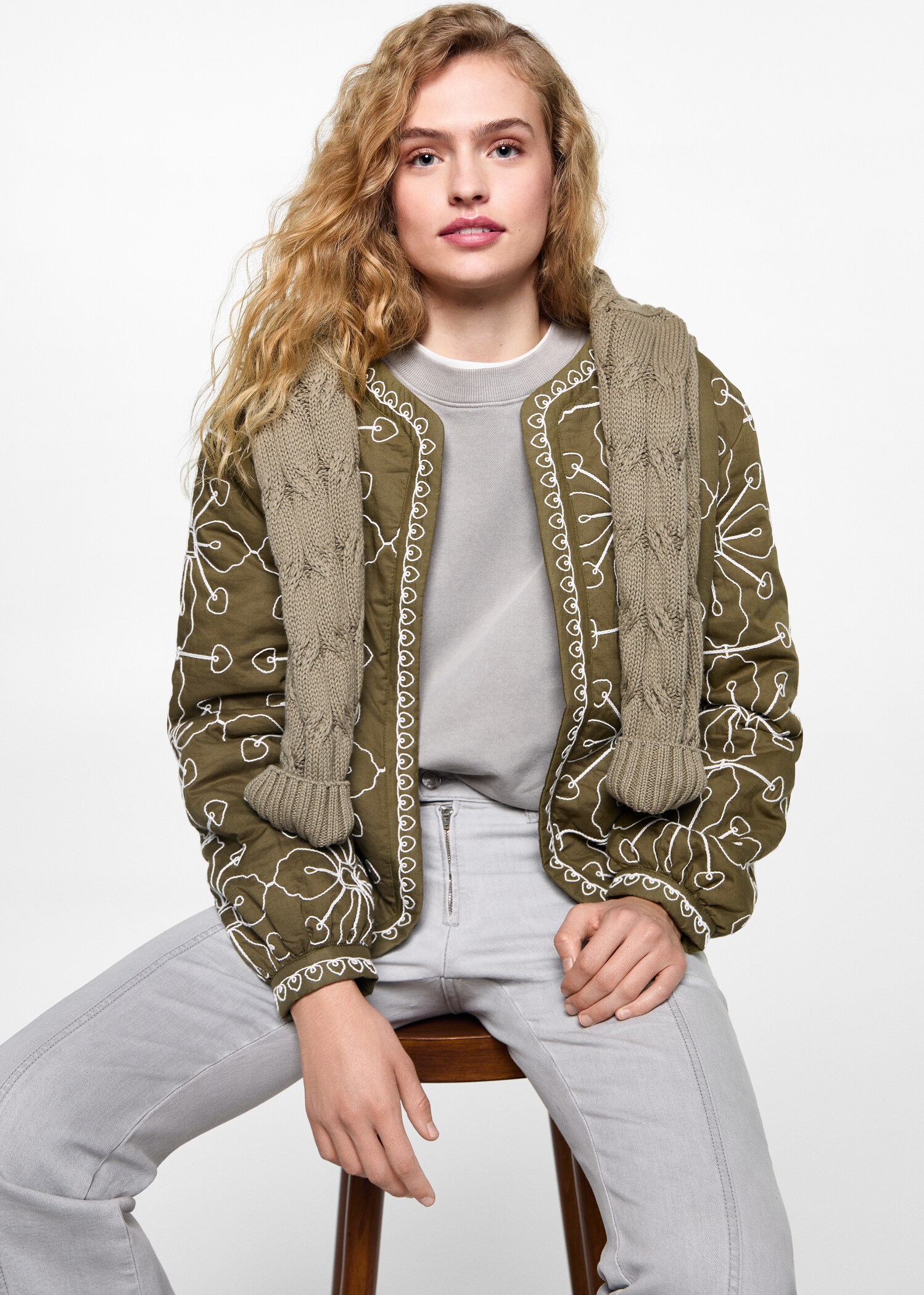 Quilted cotton jacket - Details of the article 2