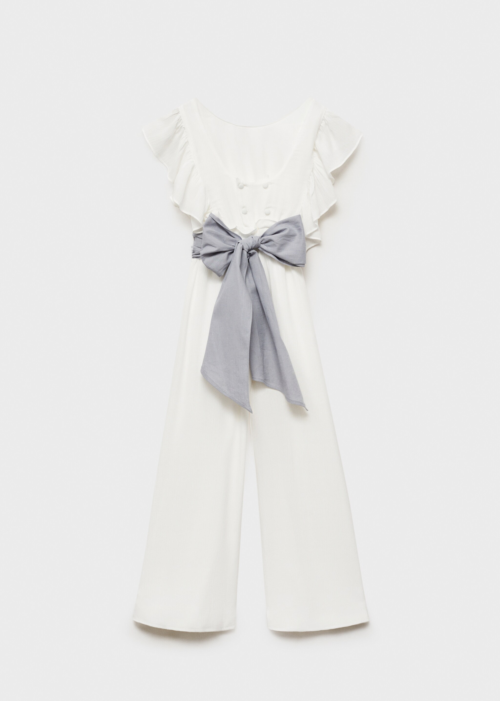 Frilled long jumpsuit - Reverse of the article
