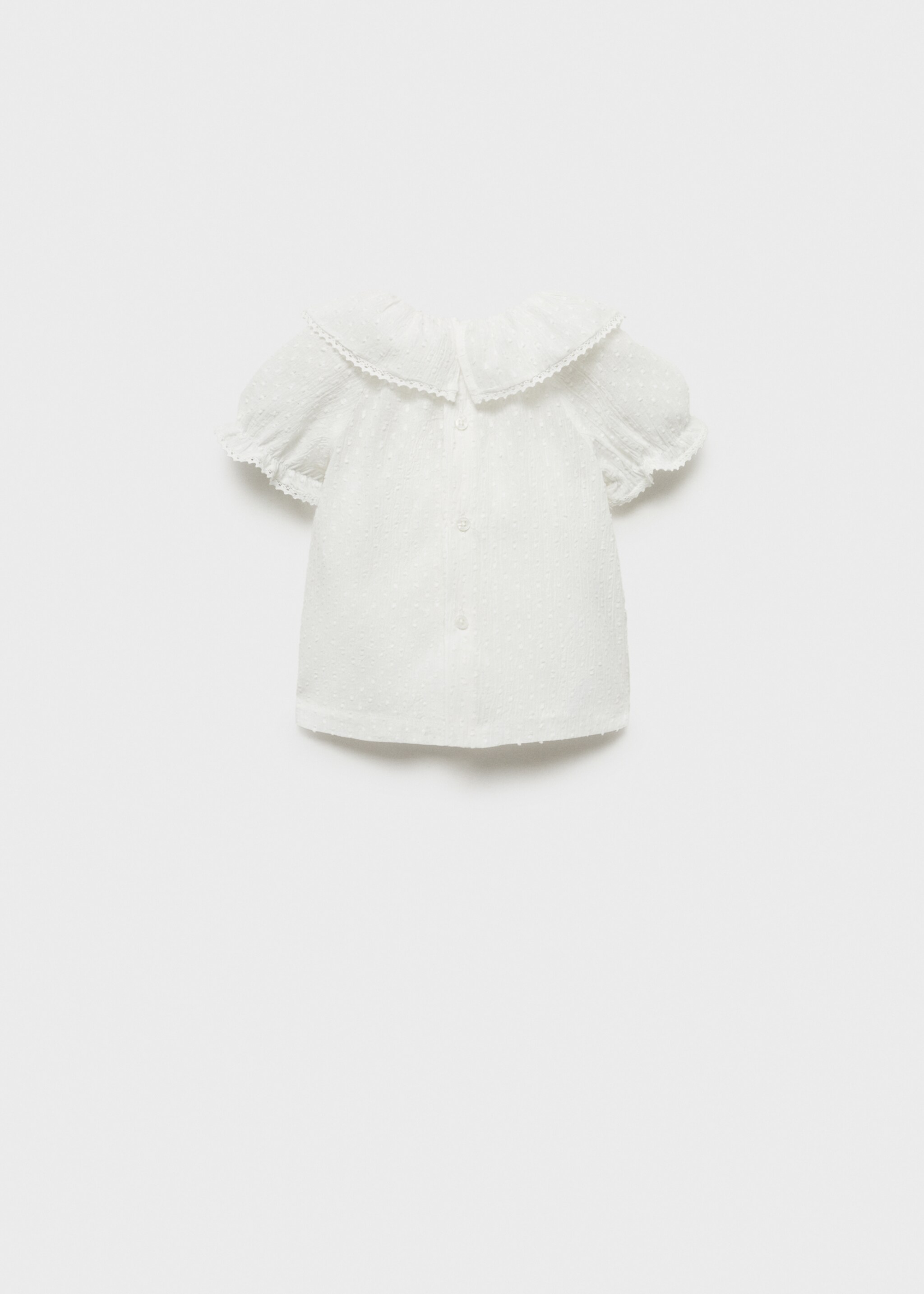 Ruffle neck blouse - Reverse of the article