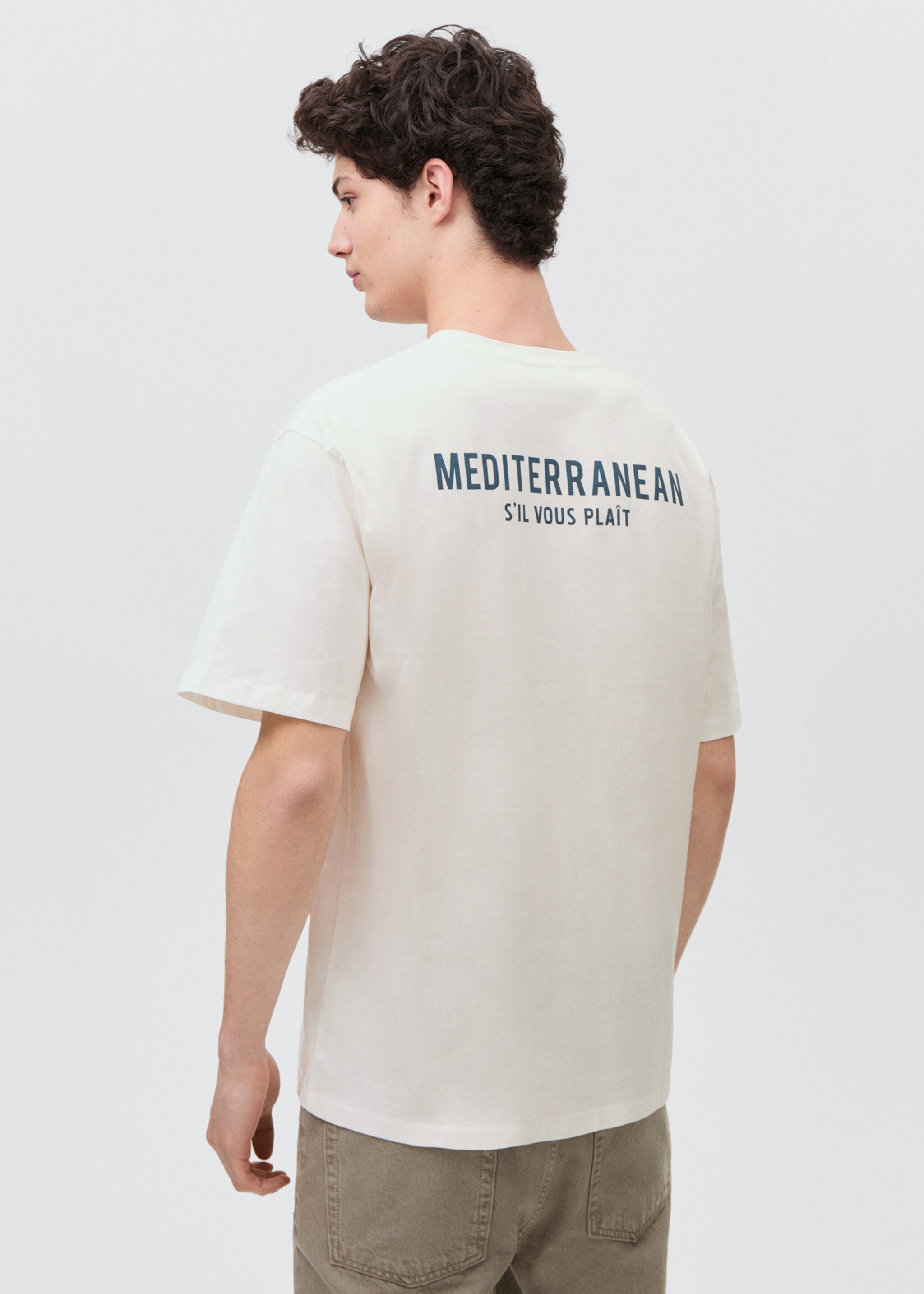 Short-sleeved printed t-shirt - Reverse of the article