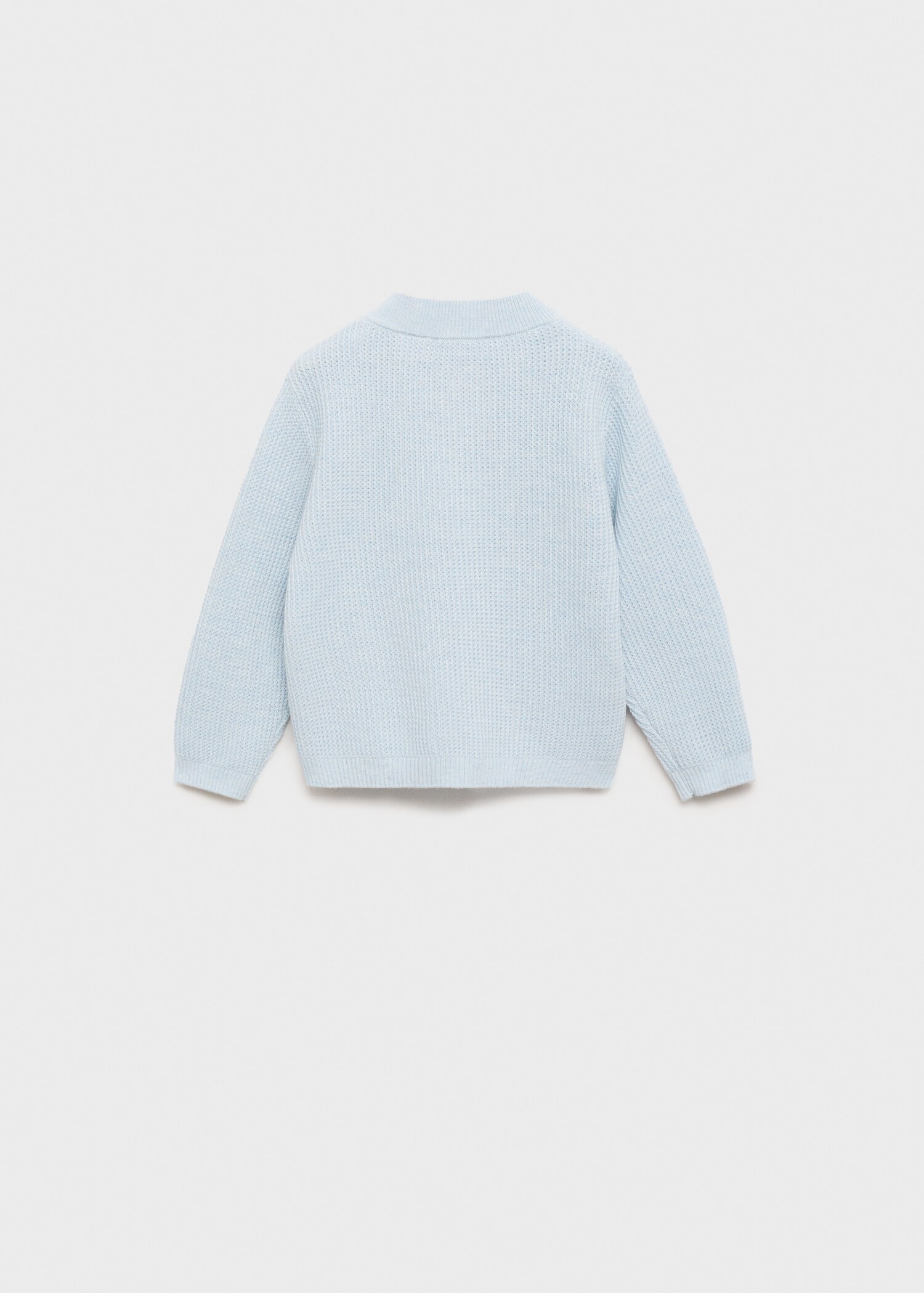 Knitted cotton sweater - Reverse of the article