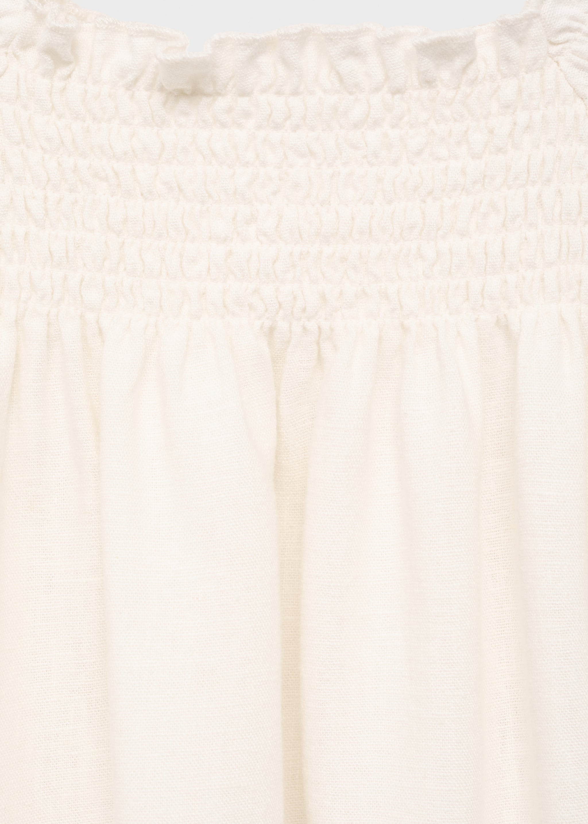 Linen-blend ruffled blouse - Details of the article 8