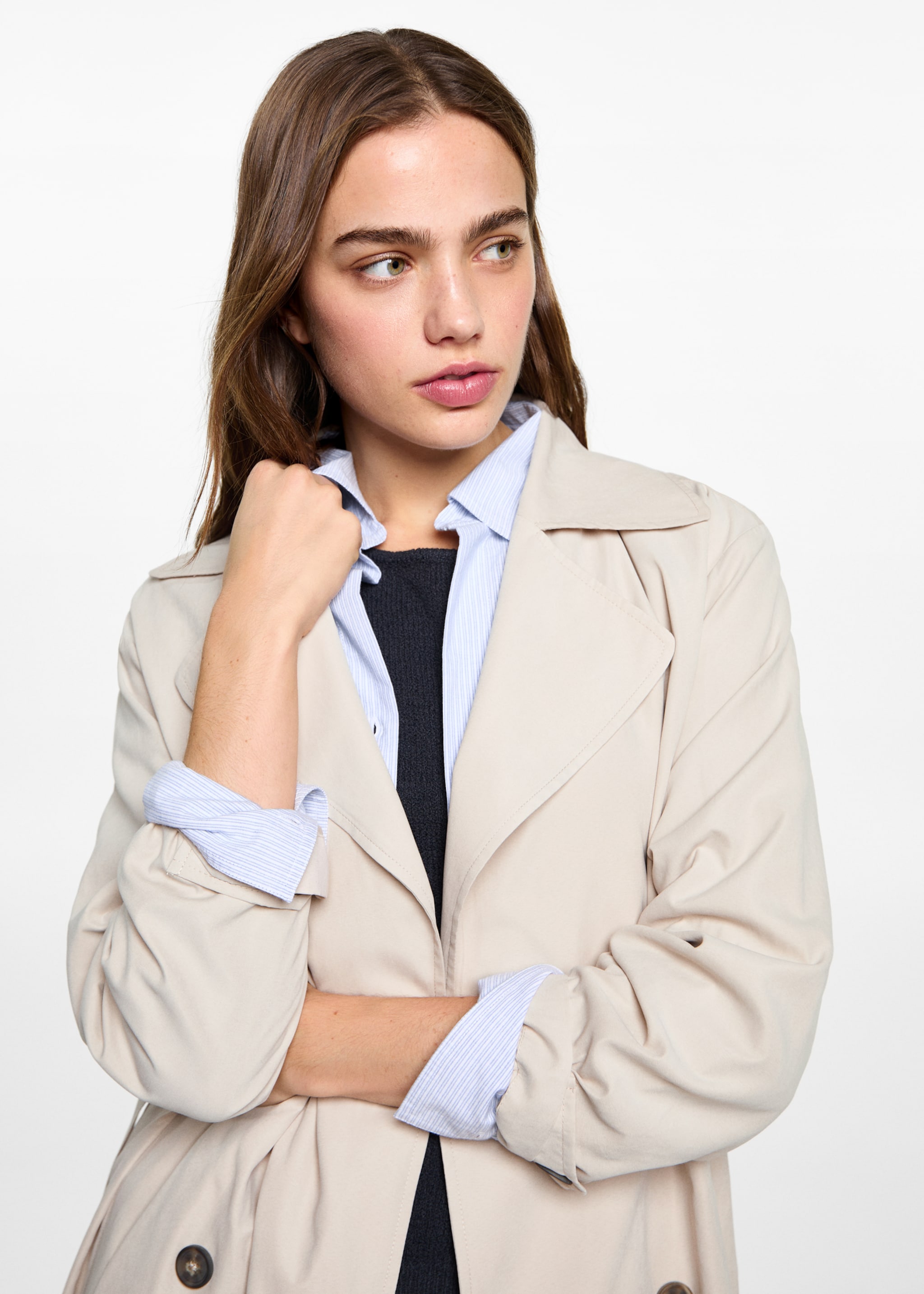 Belt flowy trench - Medium plane