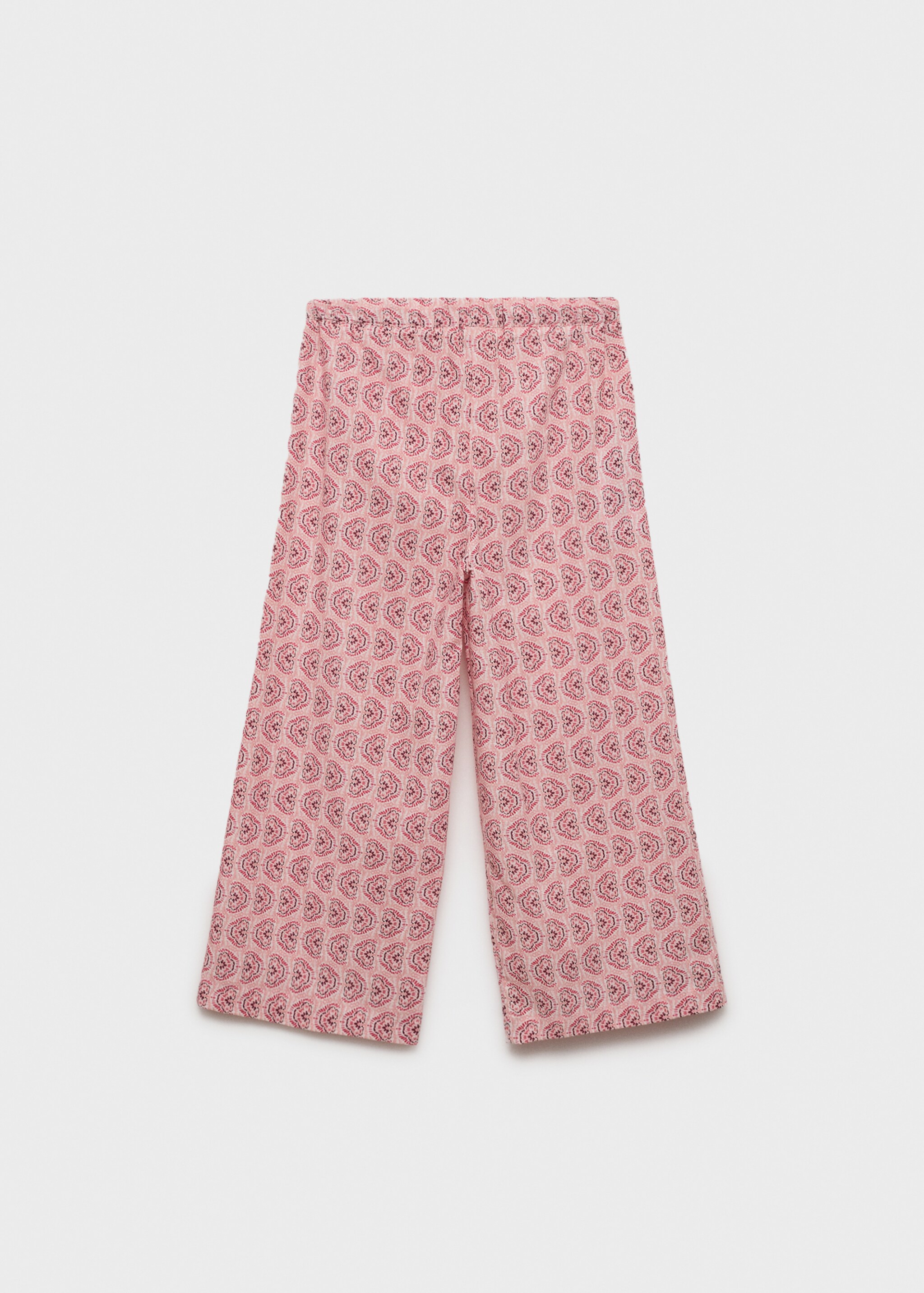 Printed cotton trousers - Reverse of the article
