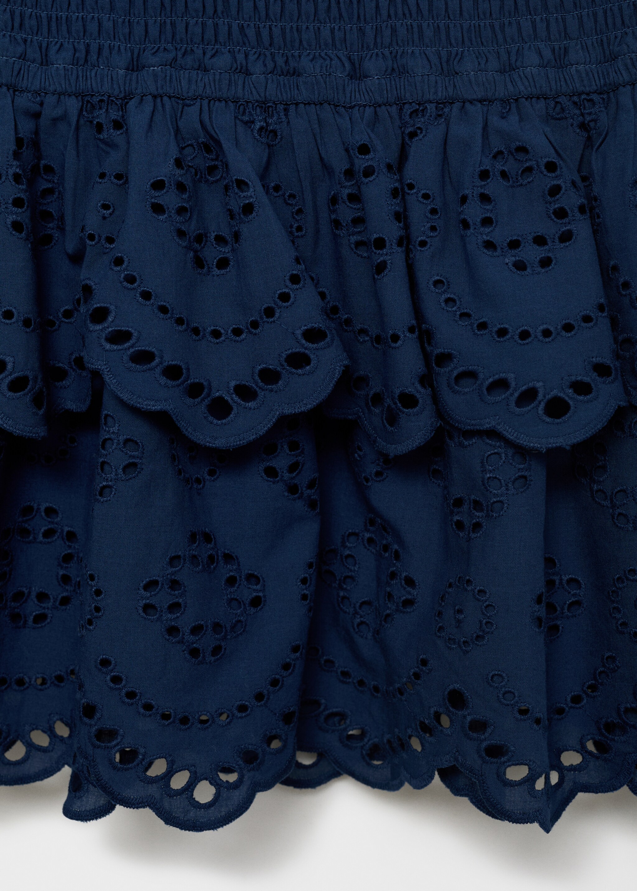 Swiss-embroidered ruffled skirt - Details of the article 8