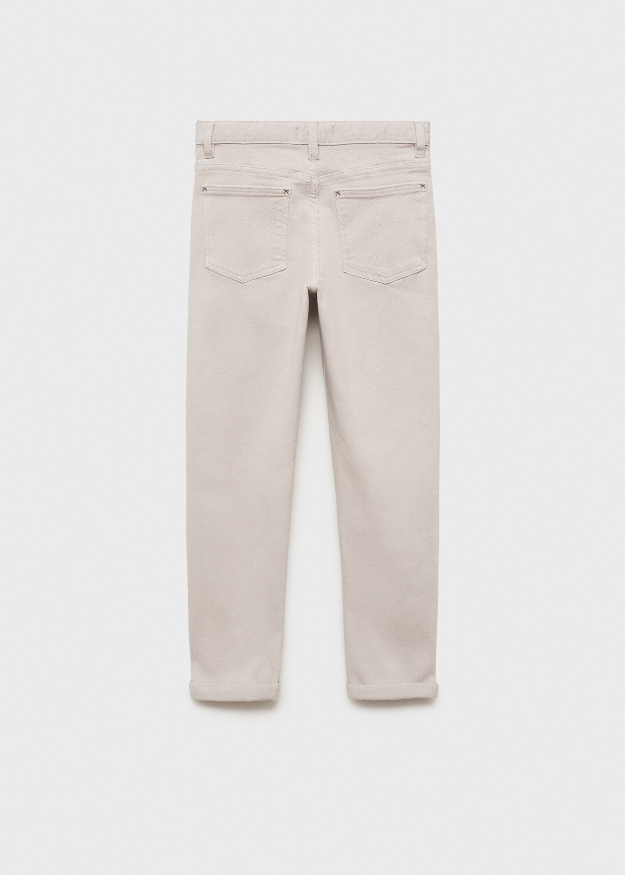 Straight cotton jeans - Reverse of the article
