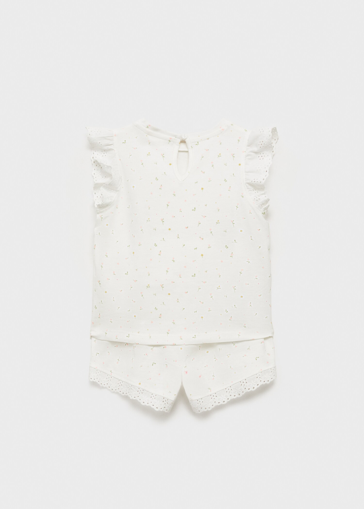 Floral cotton pyjamas - Reverse of the article