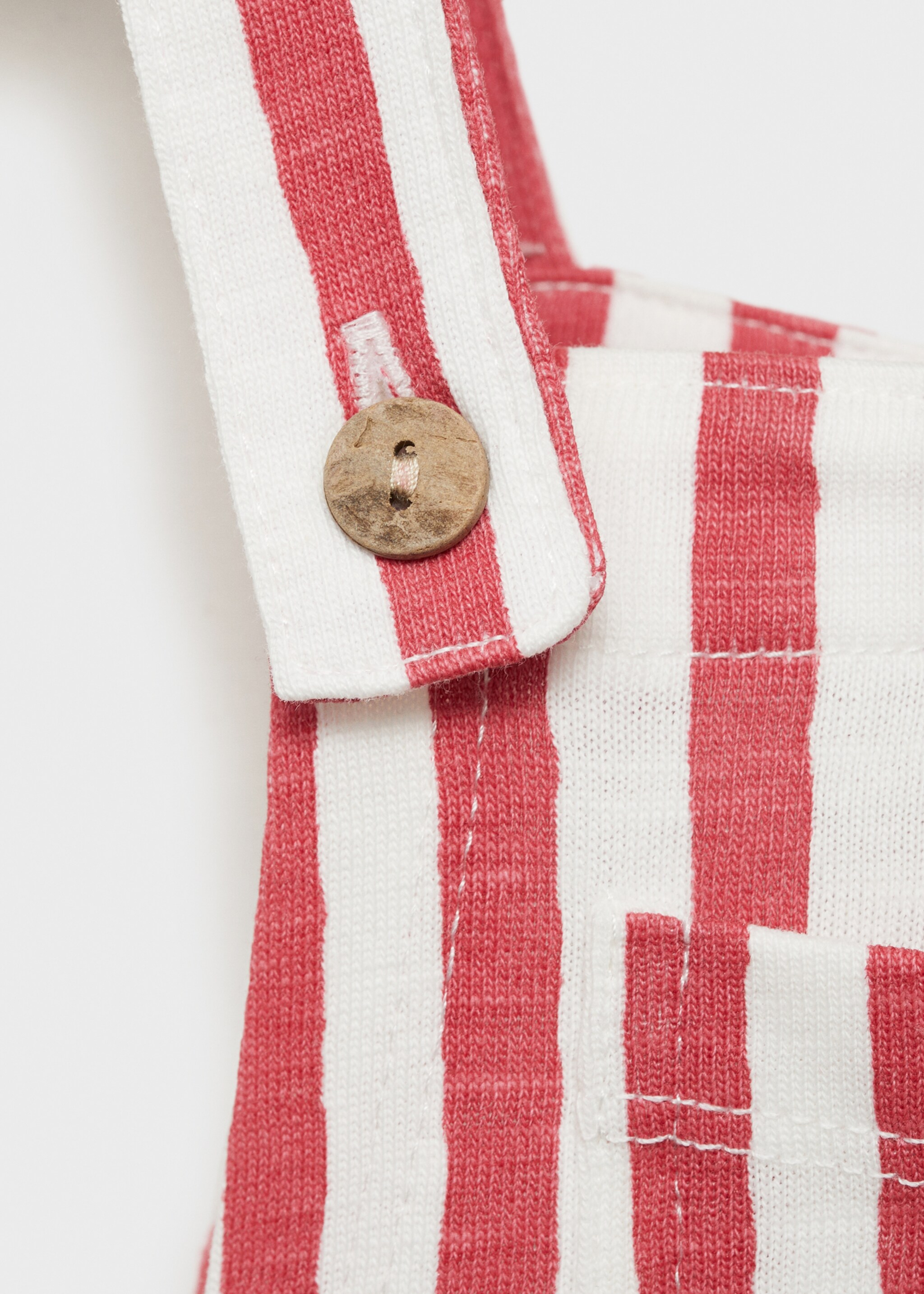Striped short dungarees - Details of the article 8