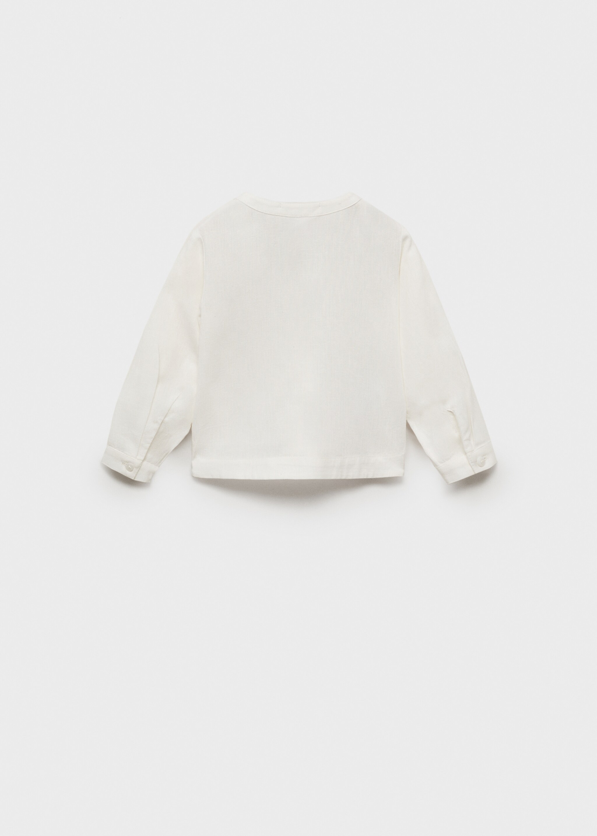 Cotton and linen shirt - Reverse of the article