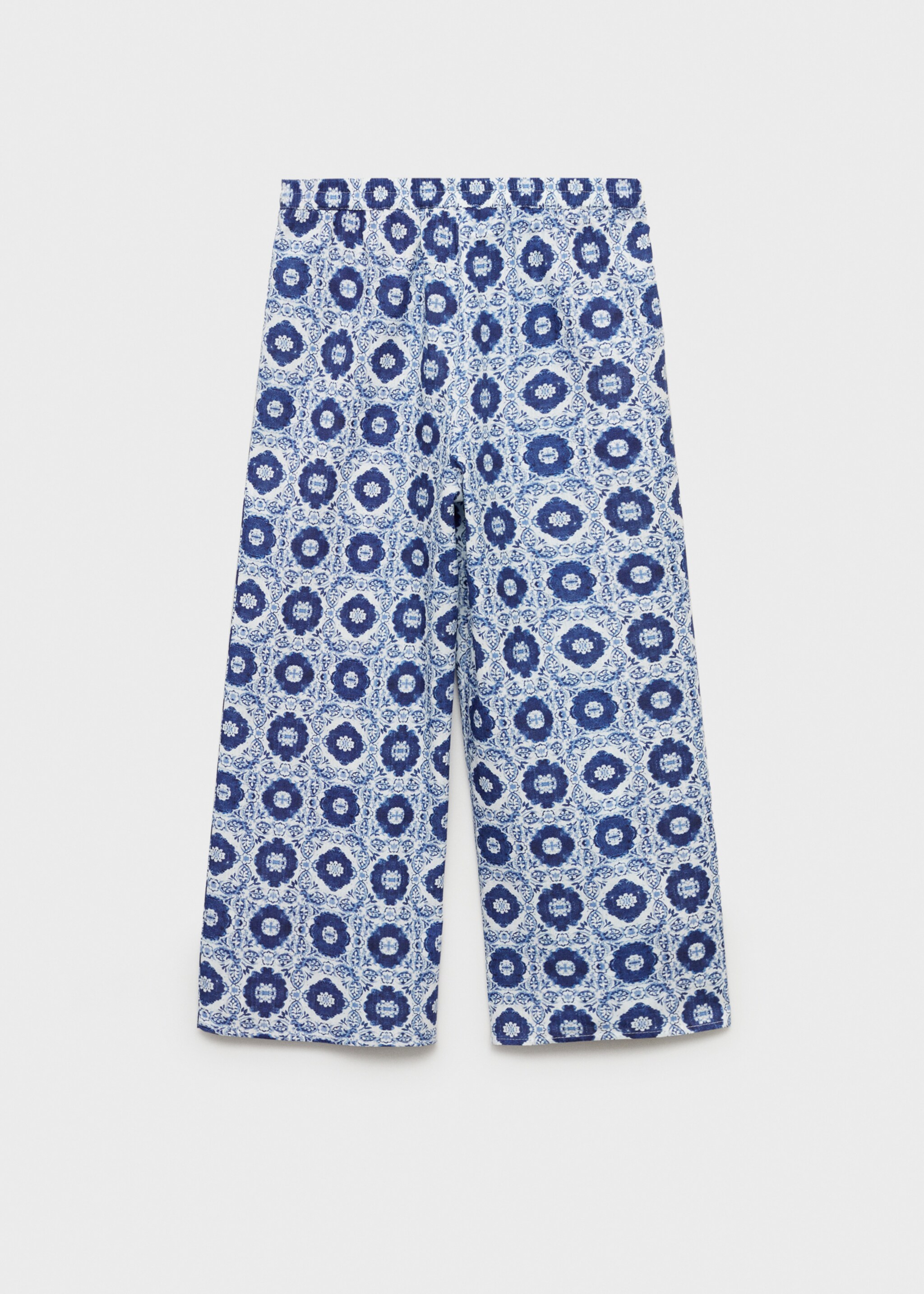 Printed straight trousers - Reverse of the article