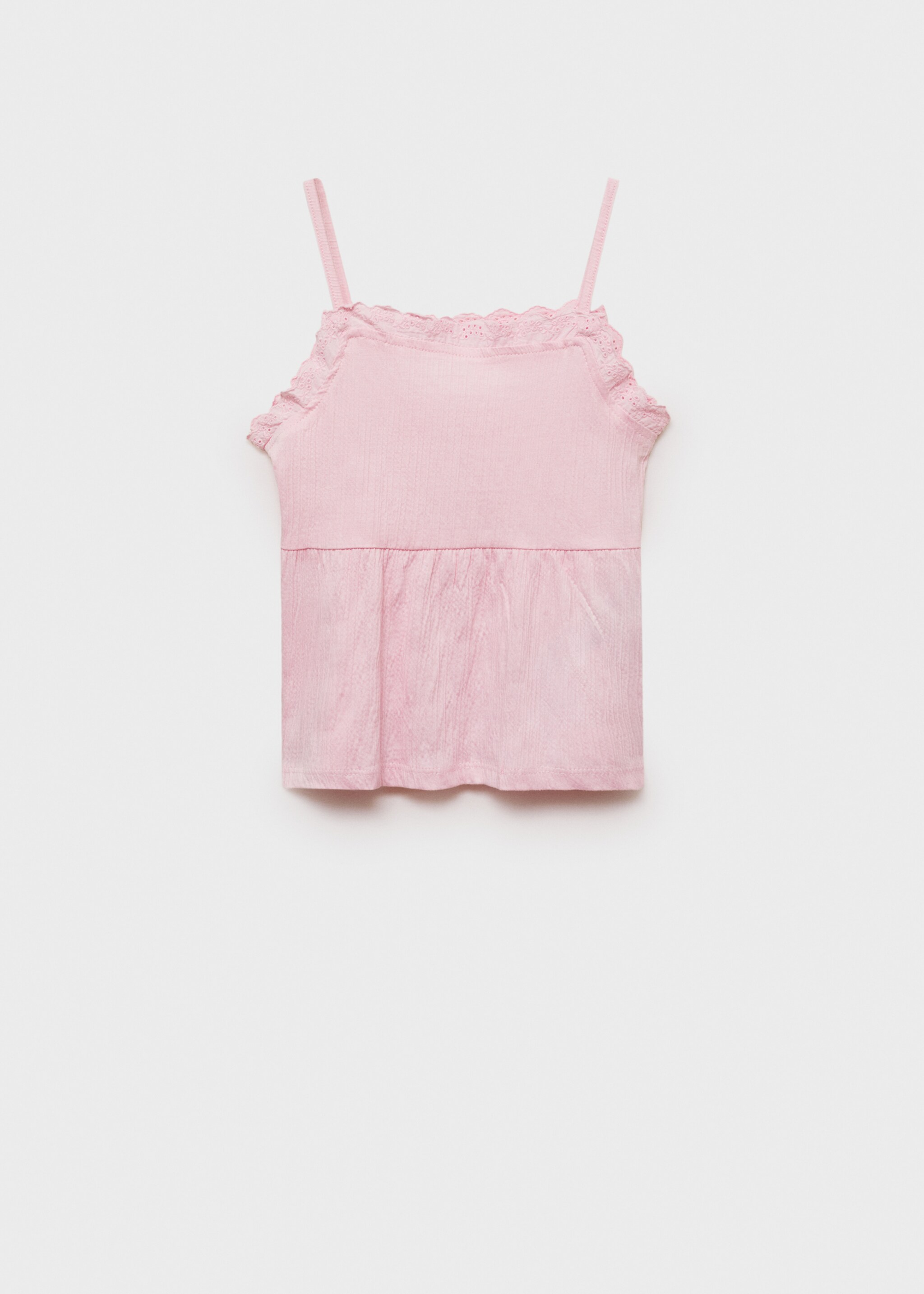 Top with Swiss embroidery detail - Article without model