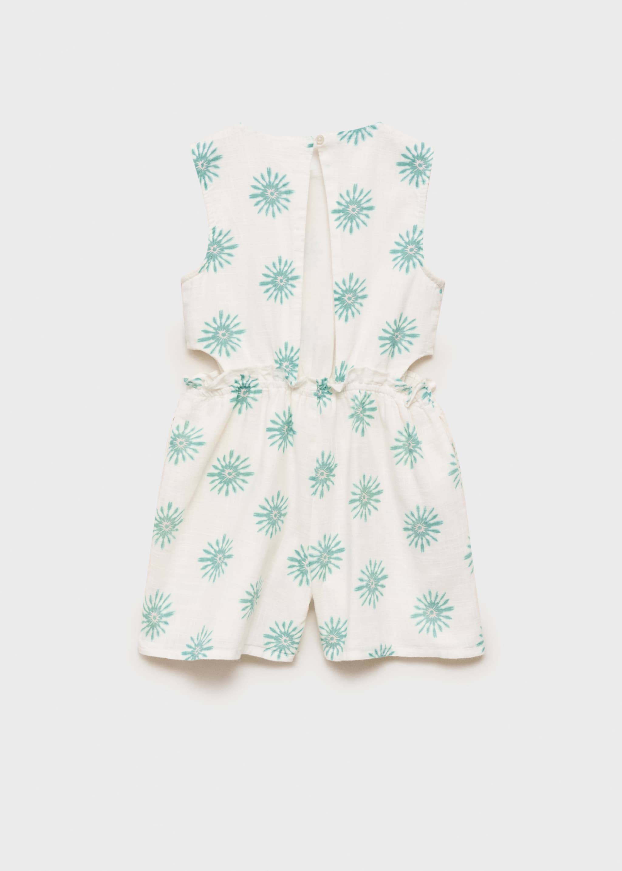 Printed jumpsuit with openings - Reverse of the article