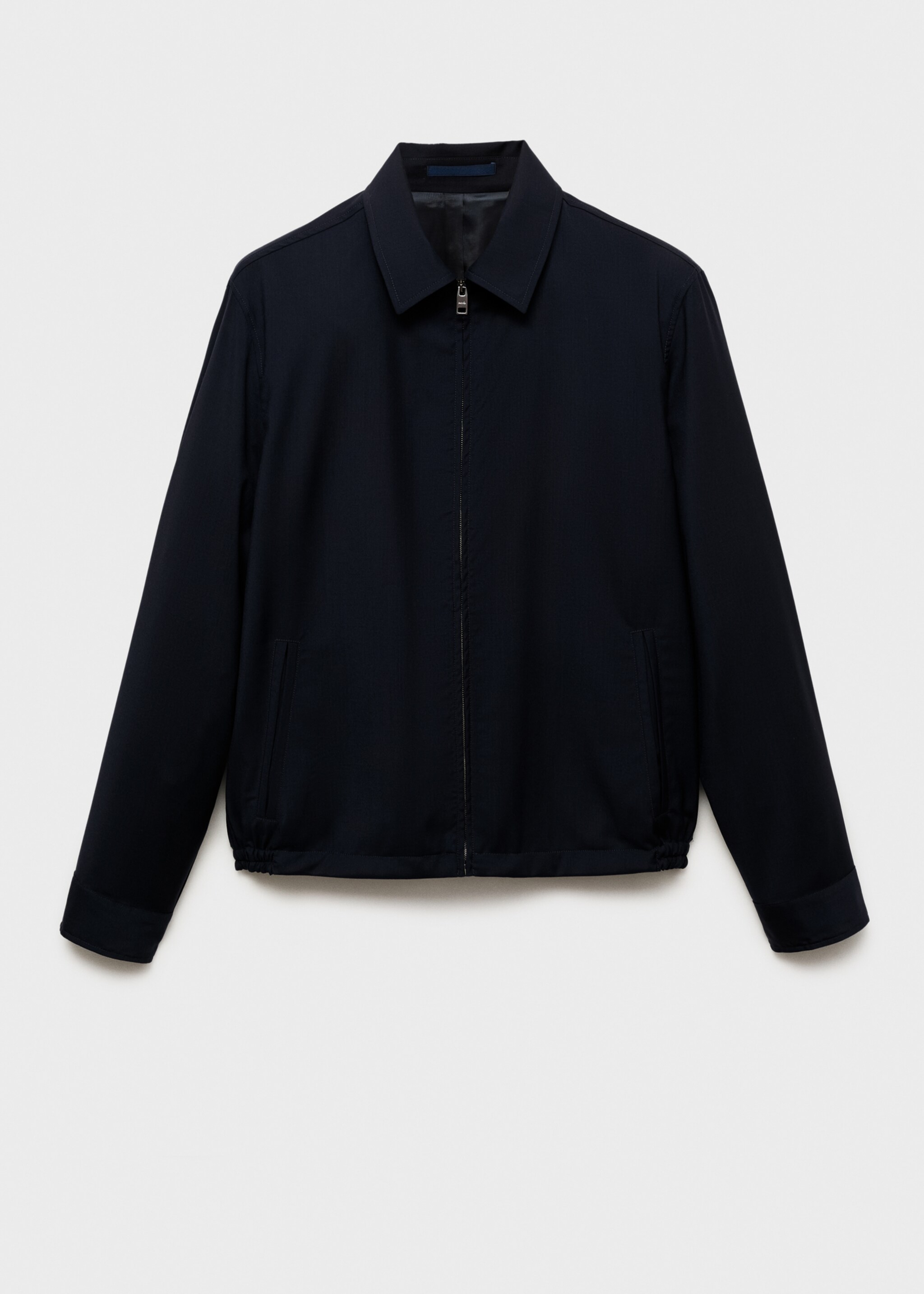 Cold wool jacket with shirt collar - Article without model