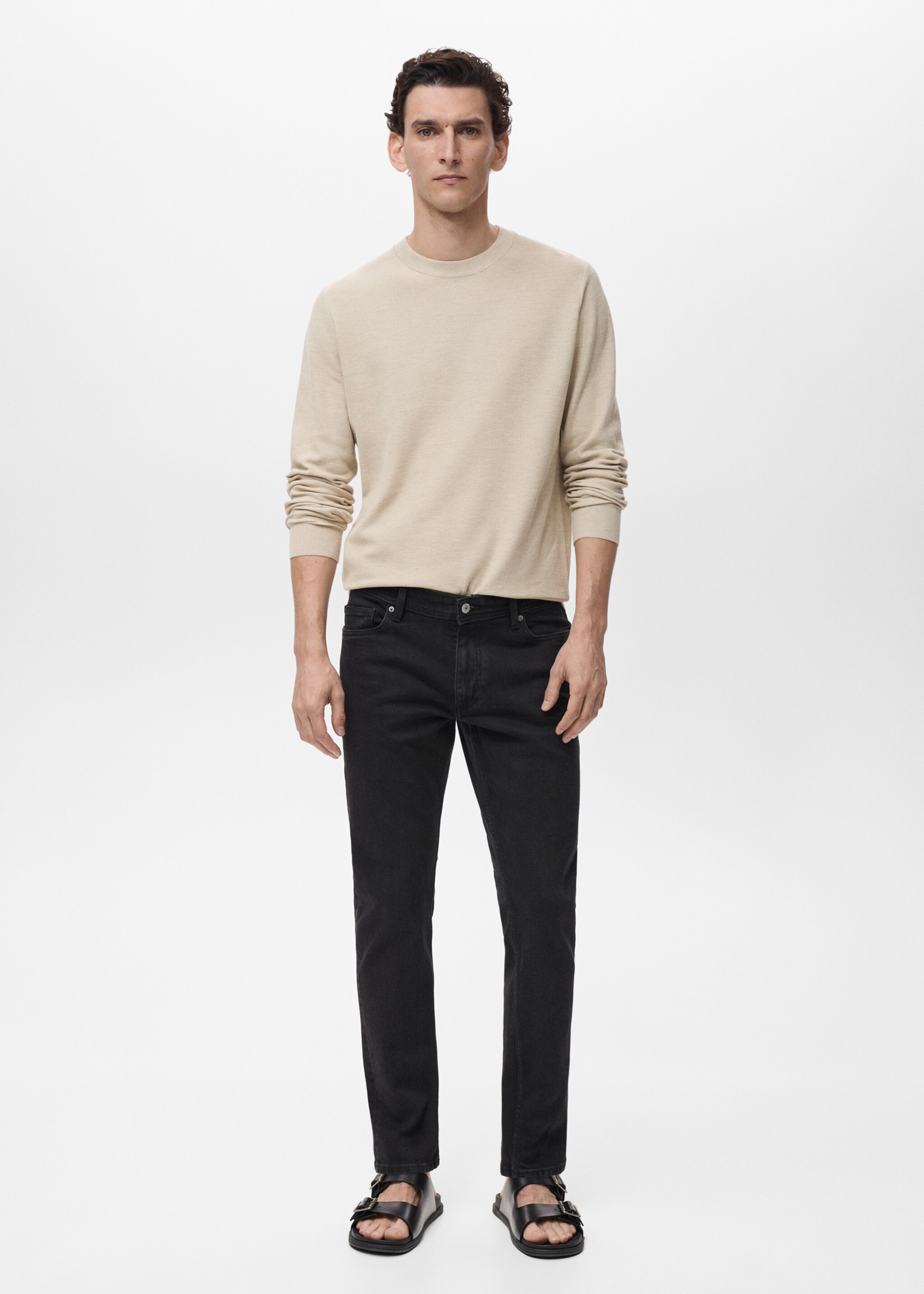Slim fit black Jan jeans - General plane
