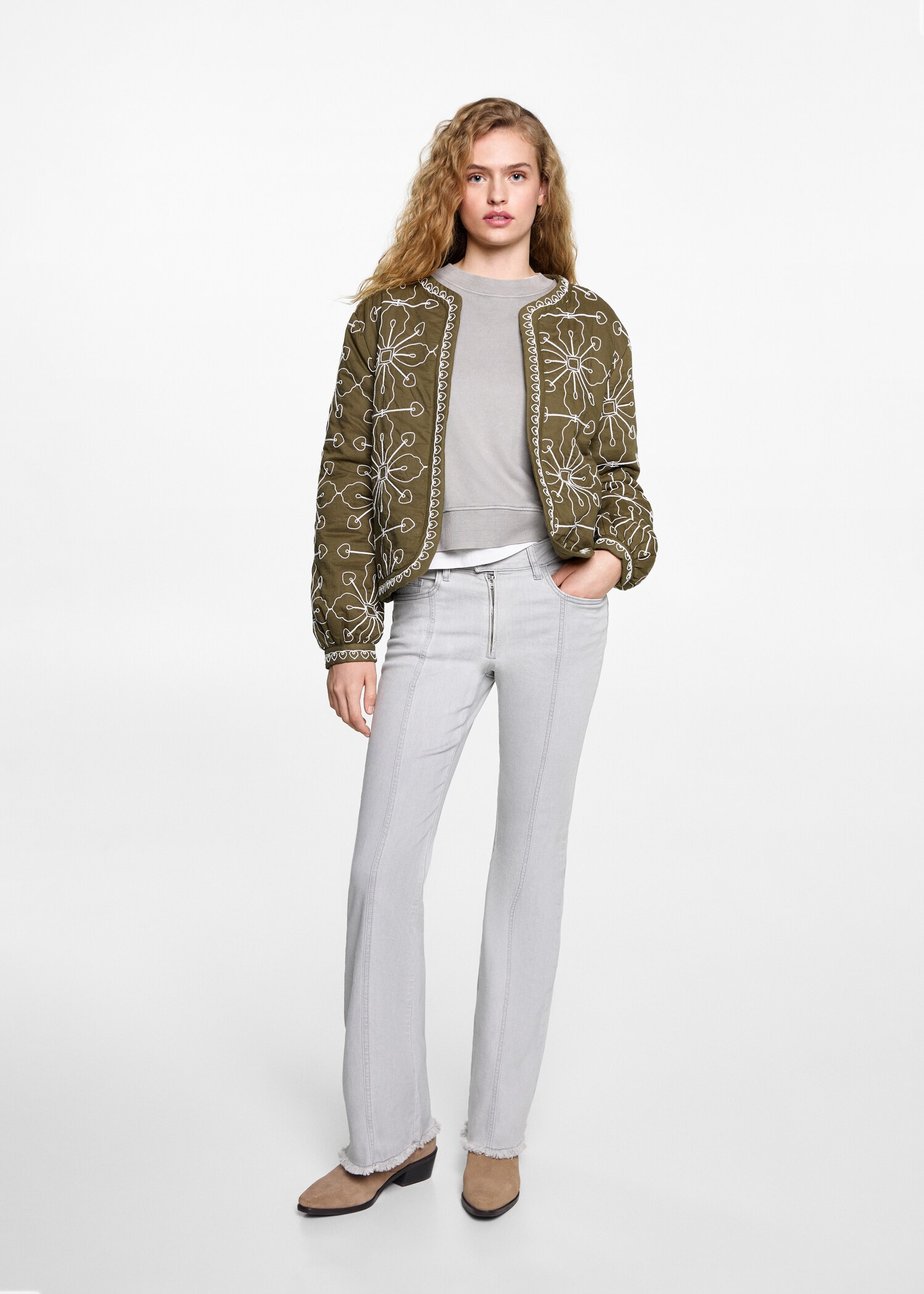 Quilted cotton jacket - General plane