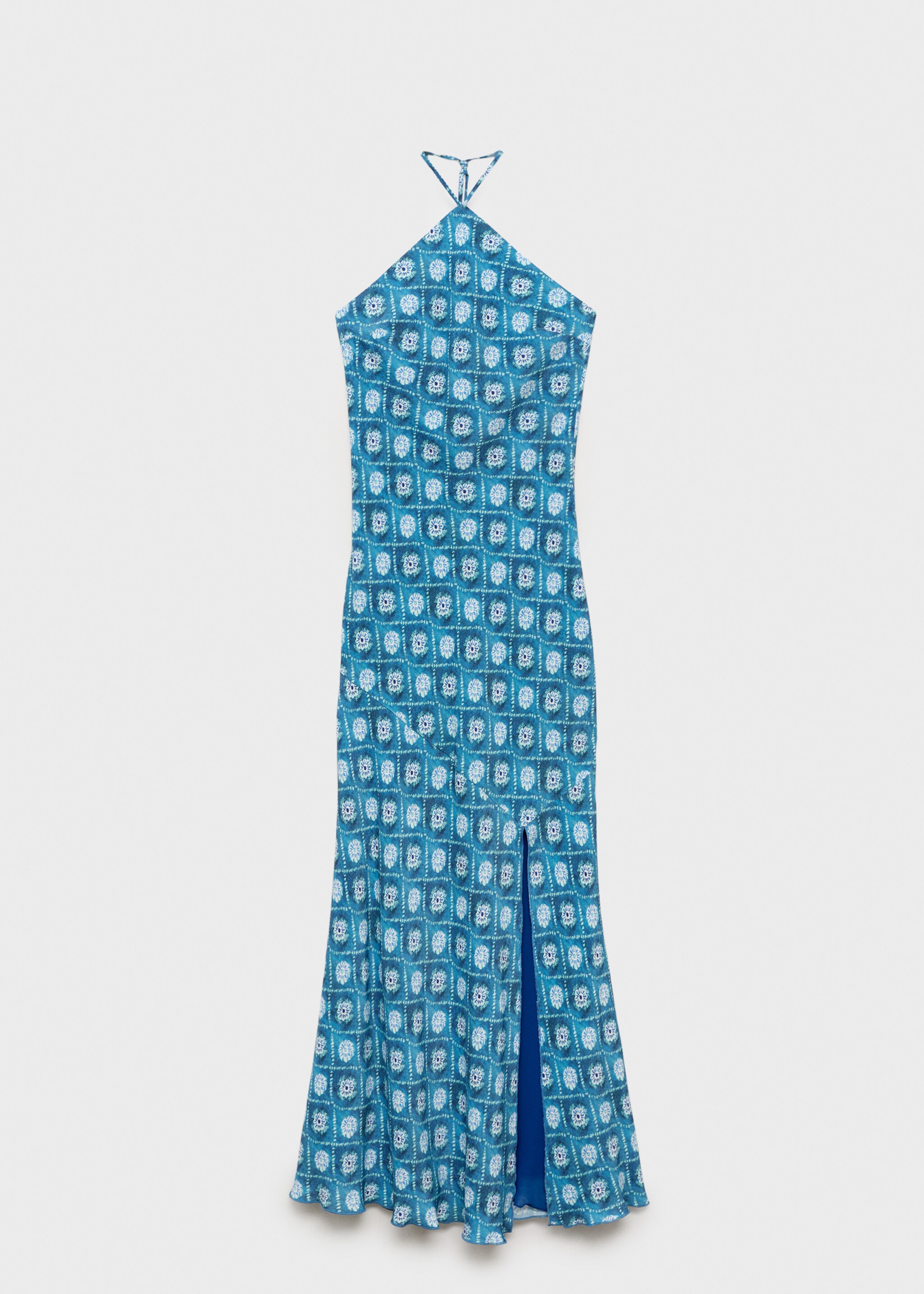 Halter-neck printed dress - Article without model