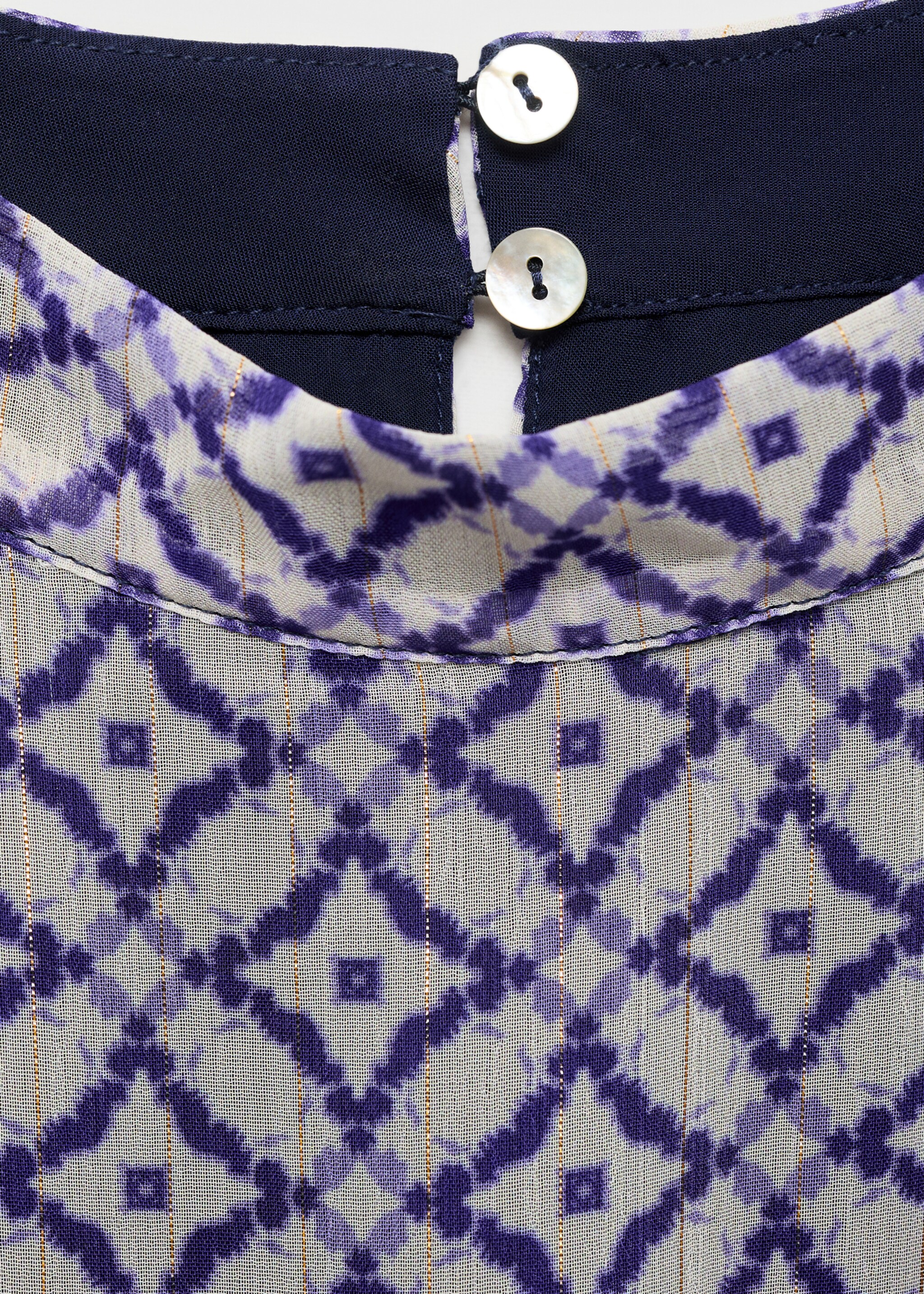 Halter-neck printed dress - Details of the article 8